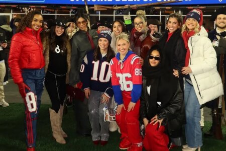 Patriots WAGs steal the spotlight with viral TikTok before snowy playoff win