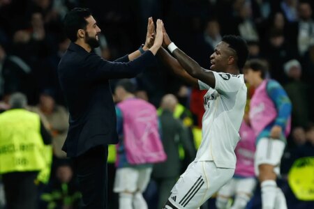 The Bernabeu forgives Vinicius… but the Brazilian does not celebrate his goal with the fans and instead with Arbeloa