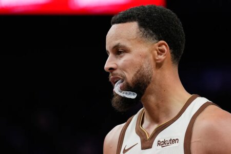 Steph Curry’s eyes changed instantly when he was asked about being the oldest All-Star