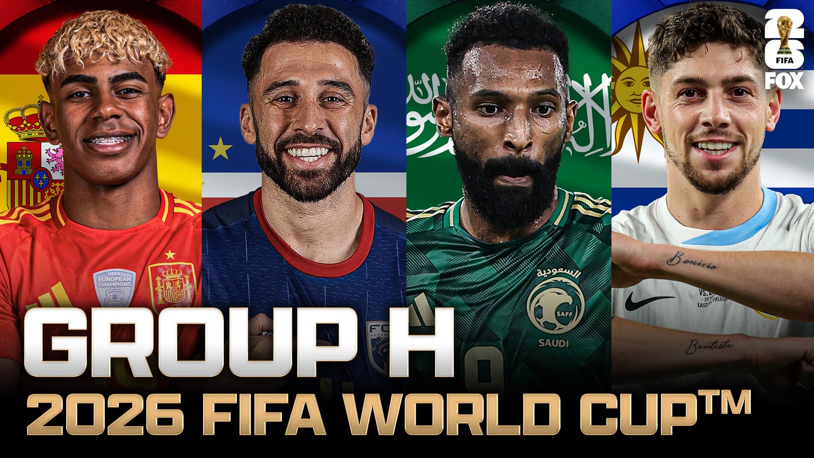 Group H: Spain, Cape Verde, Saudi Arabia and Uruguay | 2026 FIFA World Cup Draw