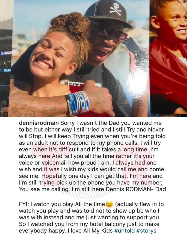 The world's highest-paid female soccer player is the daughter of the most controversial player the NBA has ever seen