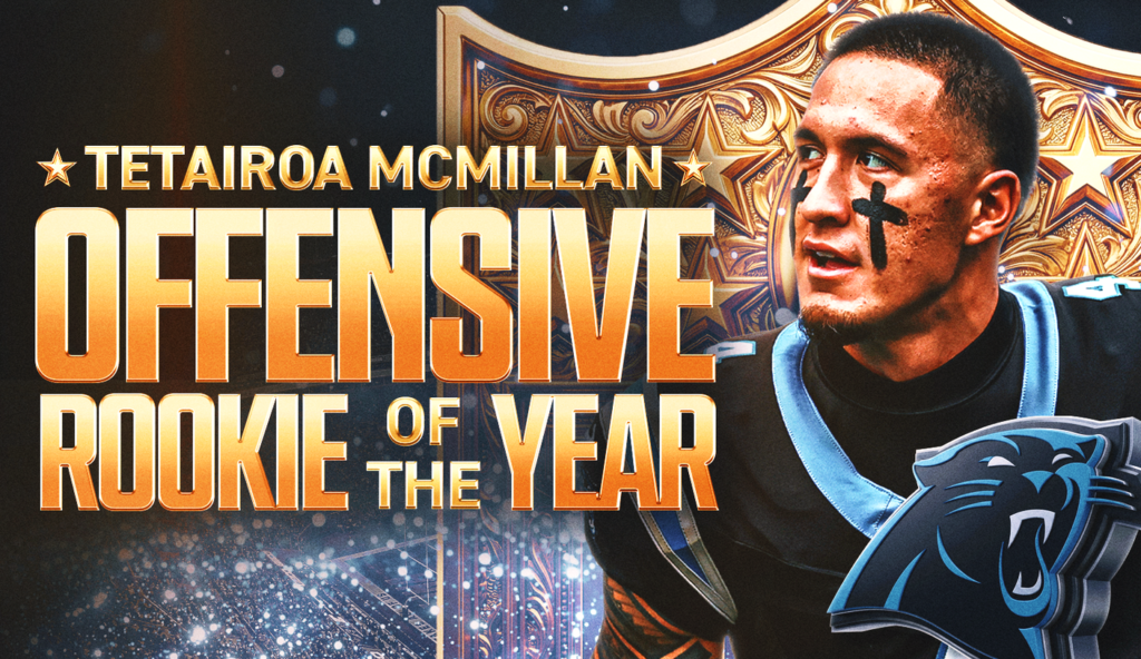 Panthers’ Tetairoa McMillan Wins Offensive Rookie of the Year After Standout Season