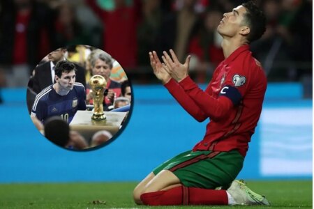 Cristiano Ronaldo asked for divine help to leave Leo Messi without what he wanted most