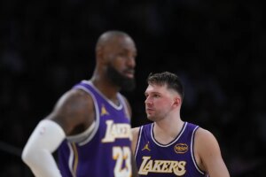 Luka Doncic defies LeBron James and once again acts as the Lakers’ spiritual leader