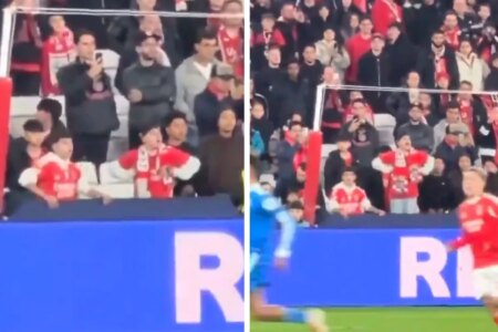 Outrage spread on social media over racist gestures by Benfica youth supporters