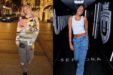 Paige Bueckers and Azurá Stevens show in a TikTok that their talent goes beyond the court