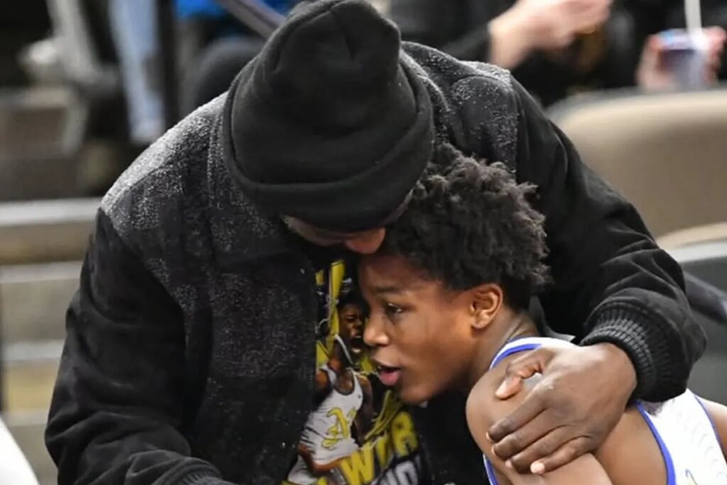 Terence Crawford beams with pride as his son wins Nebraska state wrestling title