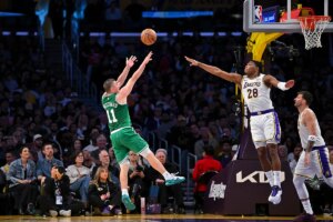Los Angeles Lakers struggle after embarrassing loss to Celtics and Hayes injury