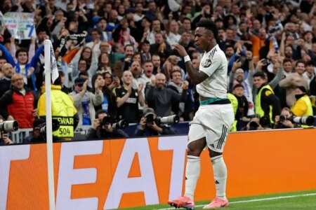 Vinicius leads Real Madrid dancing into the last 16