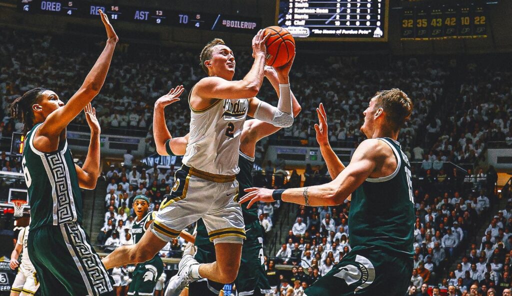 No. 13 Michigan State Grabs A Close Road Win Over No. 8 Purdue, 76-74