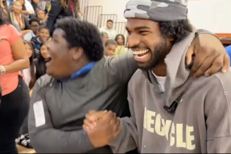 Shedeur Sanders brings a young student to tears of joy as his NFL future remains uncertain