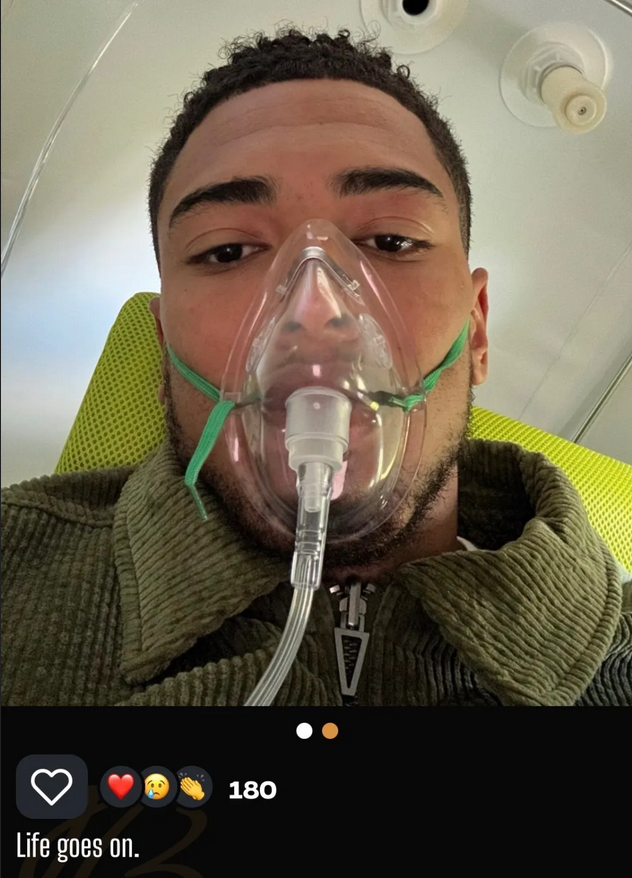Jude Bellingham worries posing with an oxygen mask after his injury