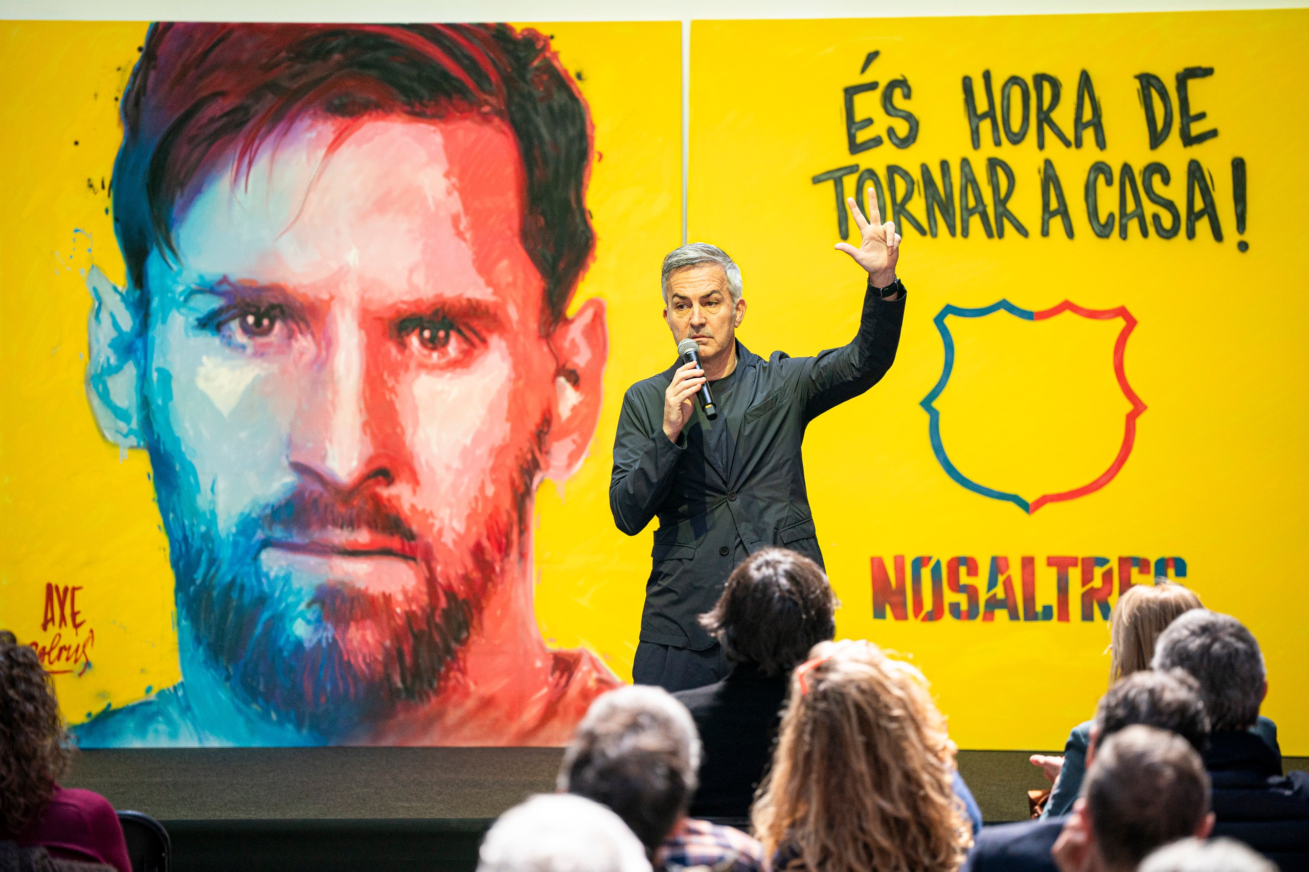 The abuse of Leo Messi's image in Barcelona