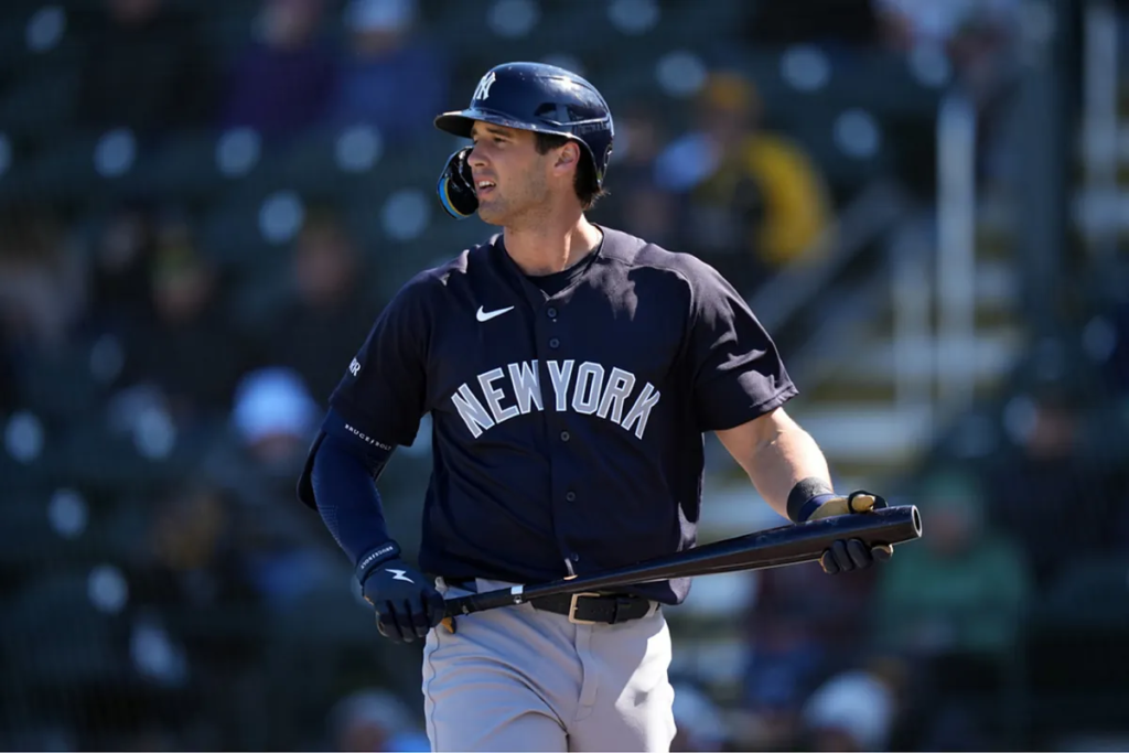 The Yankees’ giant Spencer Jones imitates the best hitter in the game today, and he’s not ashamed to admit it