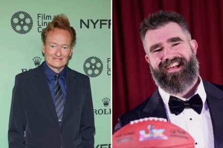 Conan O’Brien ready to brave flaming table with Jason Kelce in ultimate Bills Mafia stunt