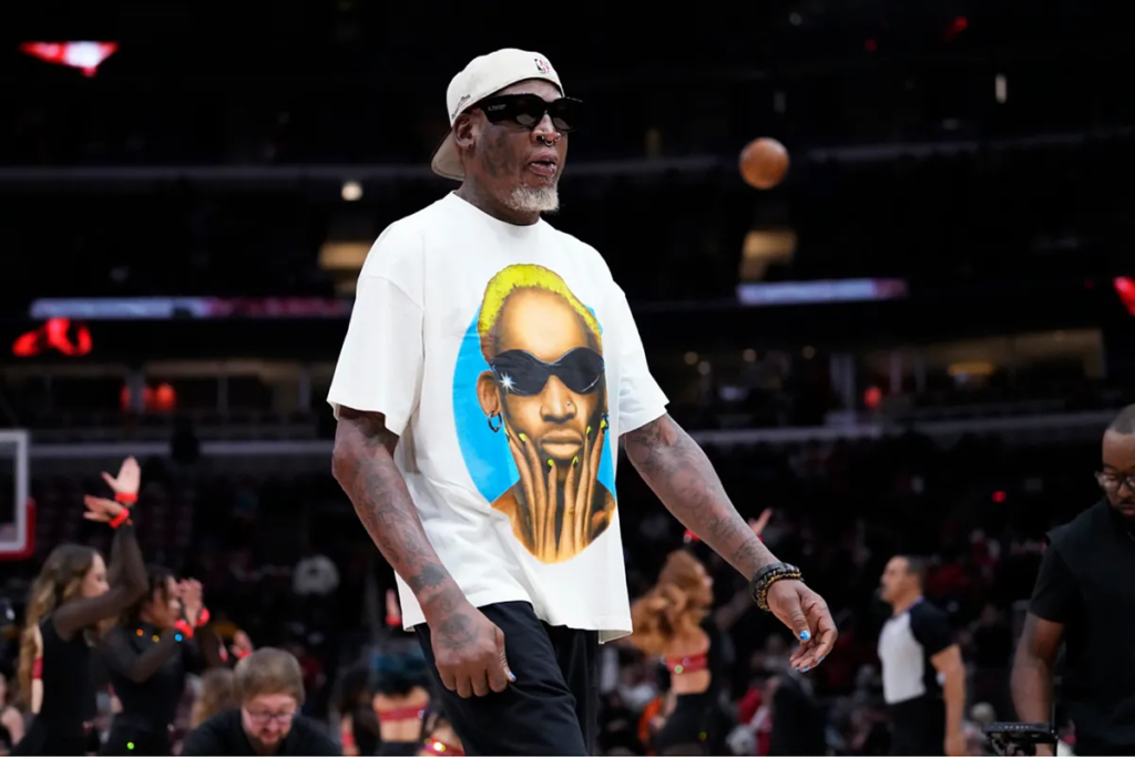 The final great leap of the Worm Rodman toward wrestling immortality