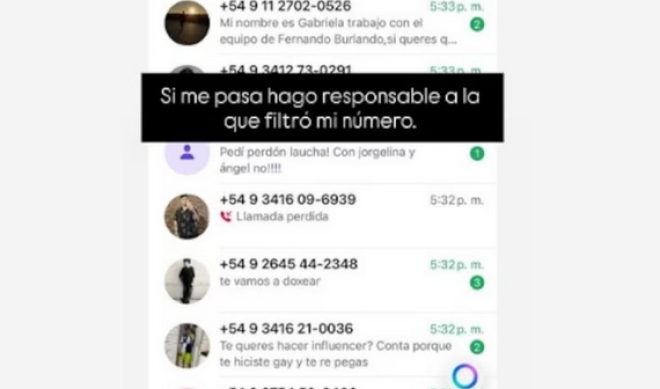 Angel Di Maria and his wife Jorgelina Cardoso publish journalist's number as revenge: "Do you want fame, silly?"