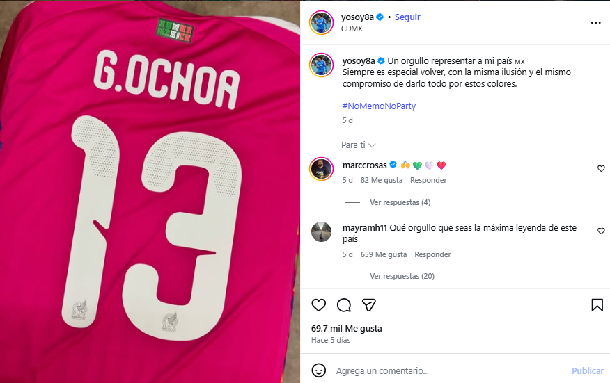 'Memo' Ochoa returns in time to join Cristiano Ronaldo and Messi in the World Cup Olympiad at 40