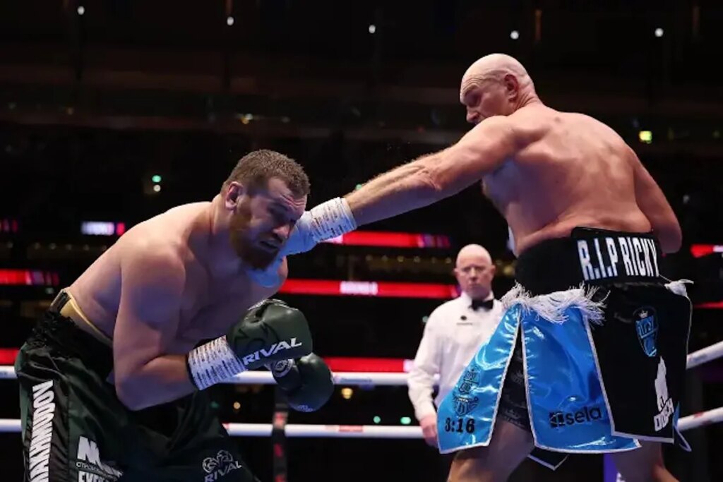 Tyson Fury convinces on his return and challenges Anthony Joshua: “It will be the Battle of Britain”