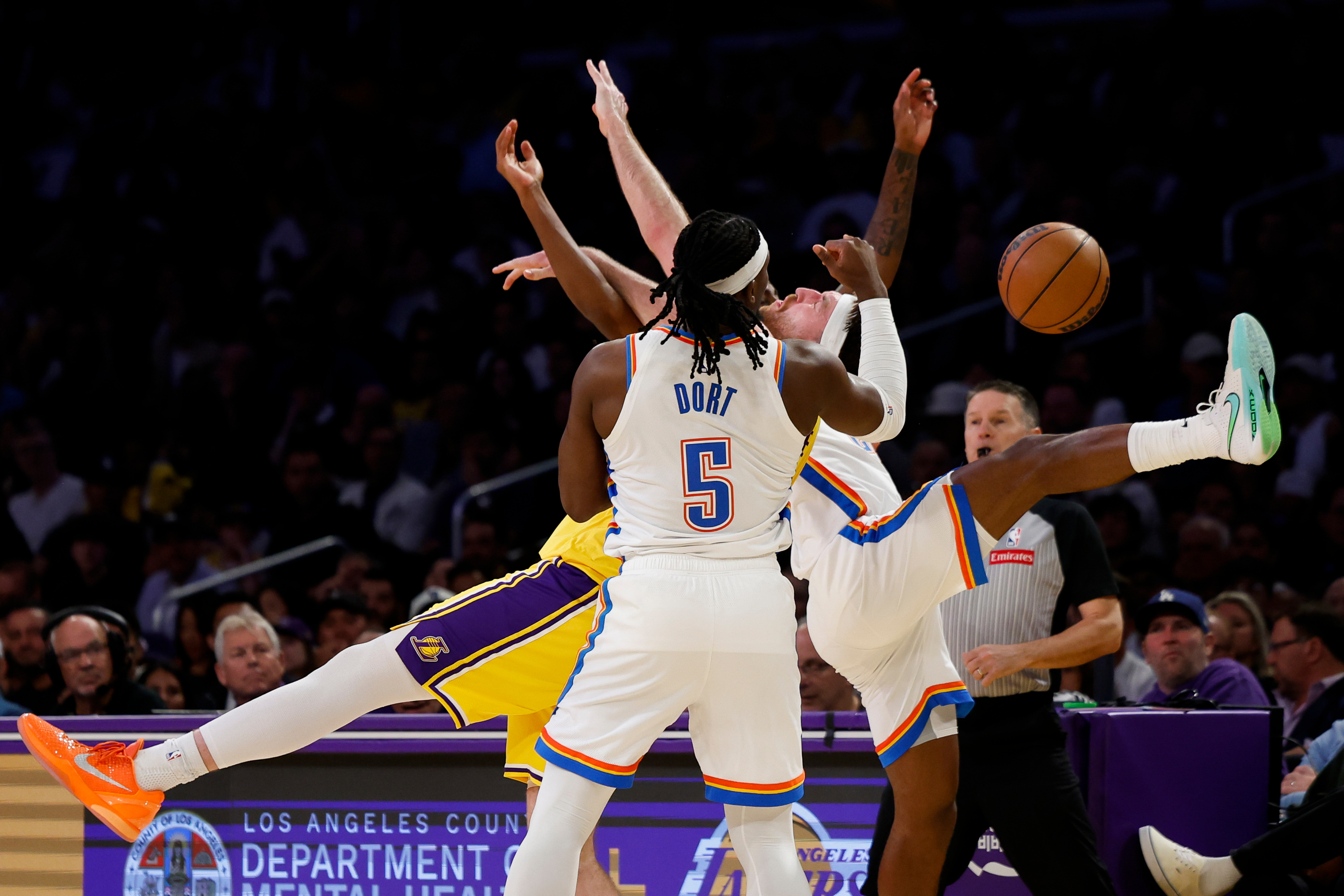 Doncic's Spain 'exile' sparks Lakers meltdown: On-court rows and a brutal thrashing