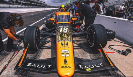 Romain Grosjean’s No. 18 Car Will Have Kyle Busch’s Font At The INDY 500