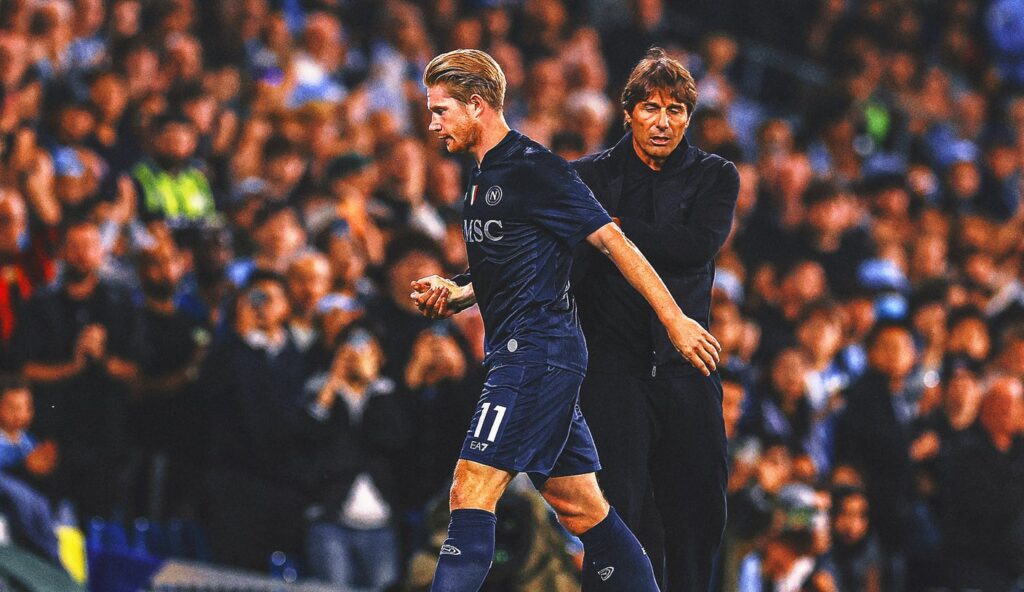 Napoli’s Kevin De Bruyne Suffers Split Cheekbone, Antonio Conte Confirms