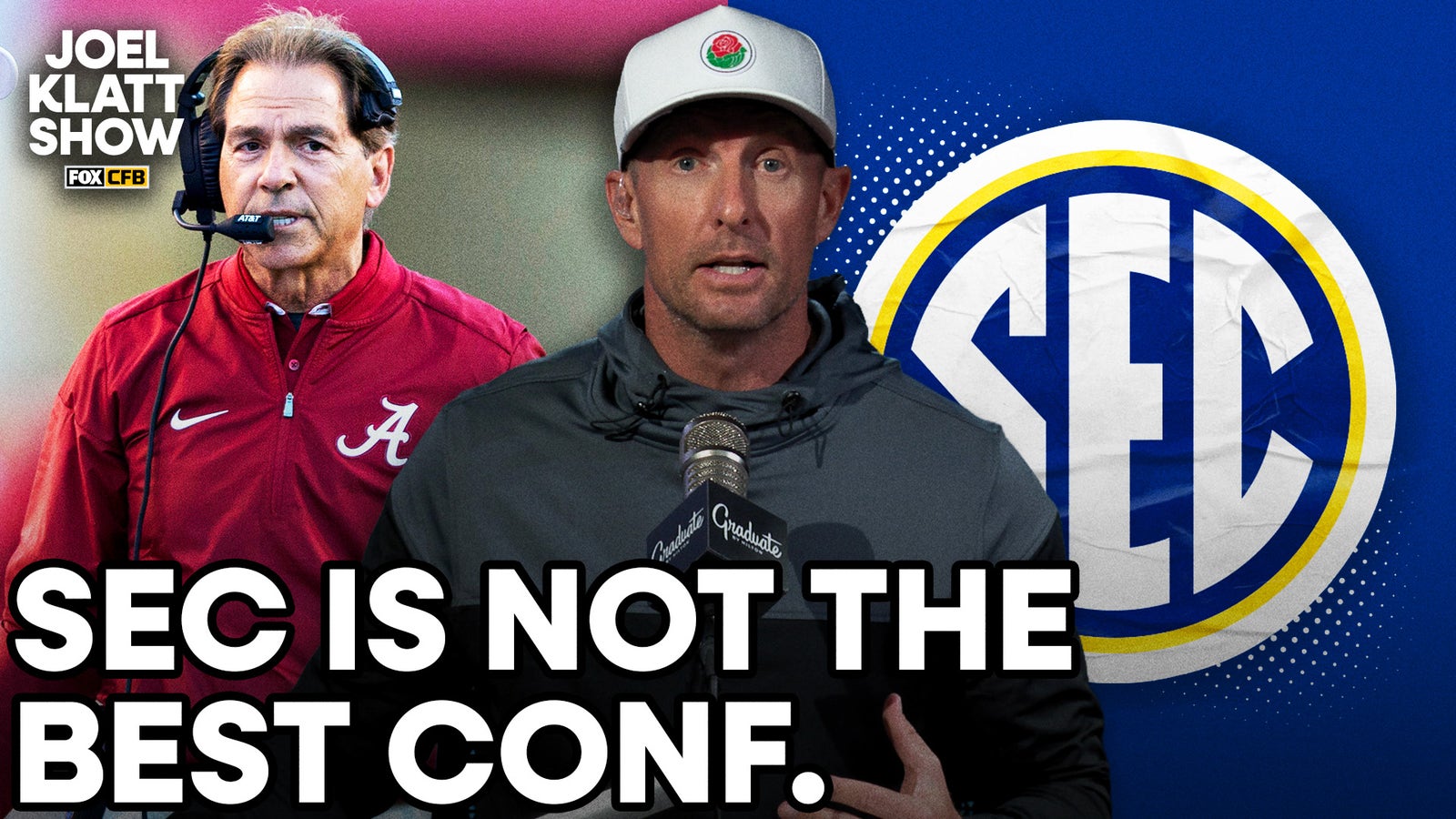 Joel Klatt reacts to Greg Sankey's statement saying the SEC is still the best conference 😲