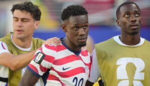 Sports World Reacts To Folarin Balogun’s Controversial Red Card In USA Win: ‘Man What’