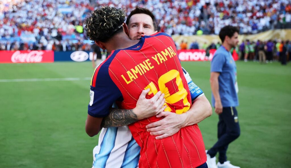Lamine Yamal Embraces Lionel Messi After Spain Beats Argentina In World Cup Final