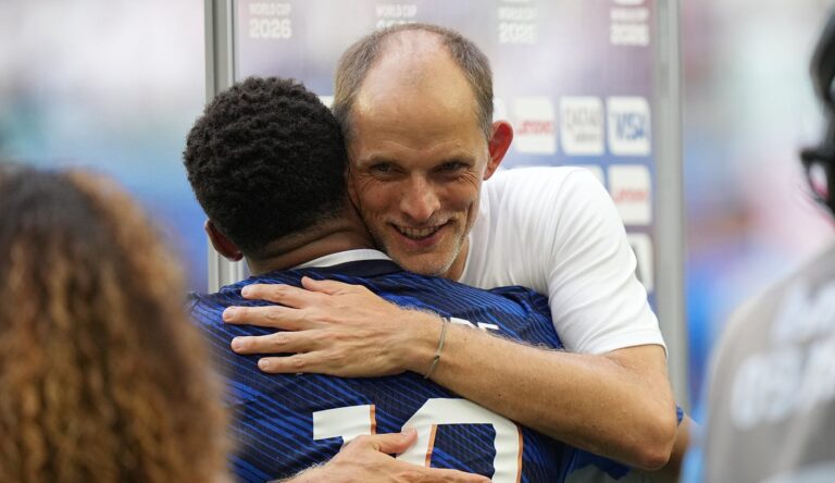 Kylian Mbappé, Thomas Tuchel Share Postgame Hug After World Cup Meeting