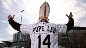 Chicago White Sox Gift Pope Leo XIV Team-Themed Pope Hat