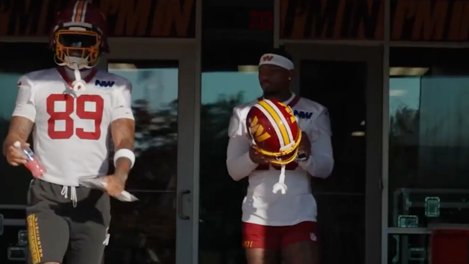 Stefon Diggs makes his arrival as a Washington Commander