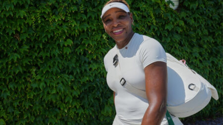 Serena Williams puts her injury aside for a moment during a magical day with her daughter at Disneyland Paris