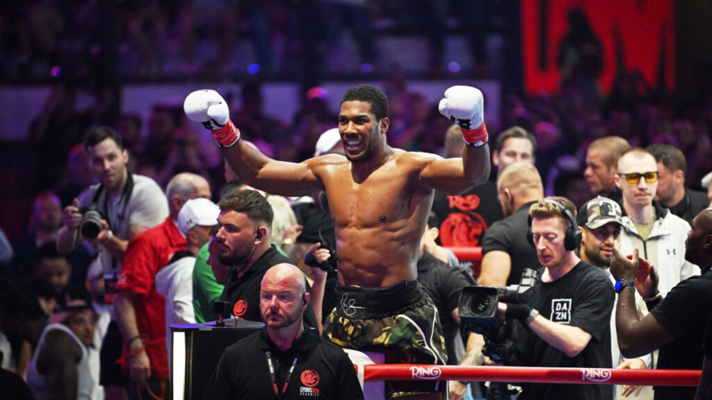 Anthony Joshua survived the punches that nearly ended him before delivering a brutal knockout