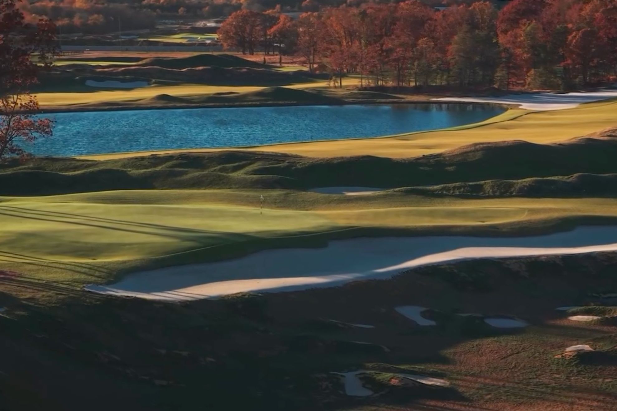One of the striking landscapes at Trout National – The Reserve, the luxury private golf course designed by Tiger Woods and developed with Mike Trout
