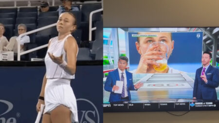 Amanda Anisimova’s mystery drink leaves commentators guessing during tennis match