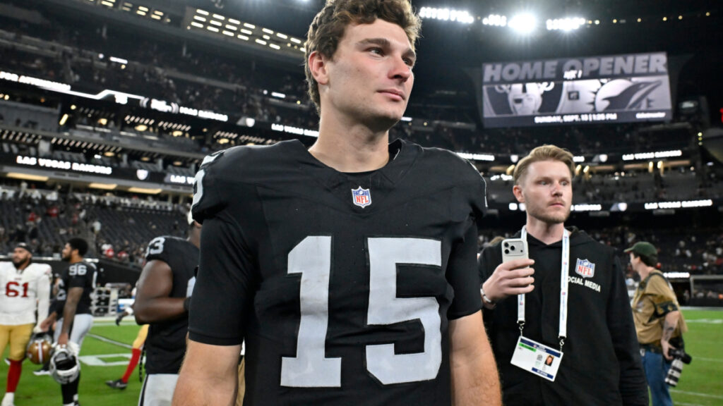 Fernando Mendoza is starting to see a bleak future with the Raiders because of Kirk Cousins