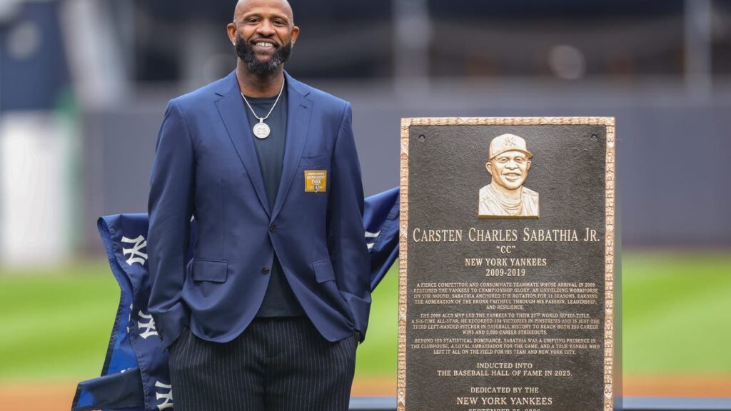 Yankees Retire Hall of Famer CC Sabathia’s No. 52, Gets Monument Park Plaque