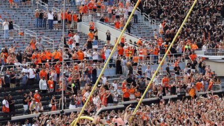 Oklahoma State Fans Tear Down Goal Post, Sing Oregon’s ‘Shout’ After Upset Win
