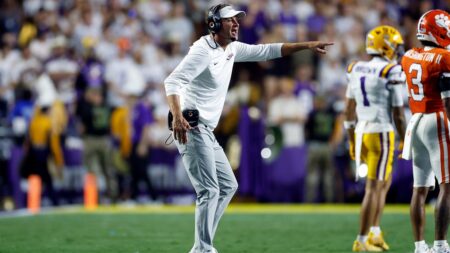 LSU Enters Top 10, Michigan Falls Out Of AP Top 25 After Week 1
