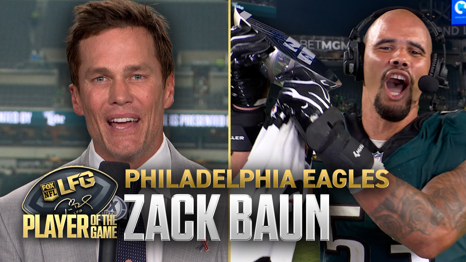 Tom Brady’s LFG Player of the Game: Philadelphia Eagles’ Zack Baun 🏆 Week 1 DIGITAL EXCLUSIVE